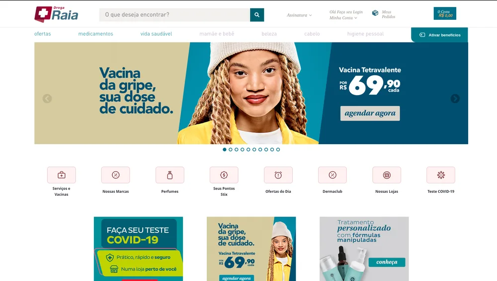 Módulo Magento 2 desenvolvido para a Droga Raia (Grupo RD) pela Inventando Sites
